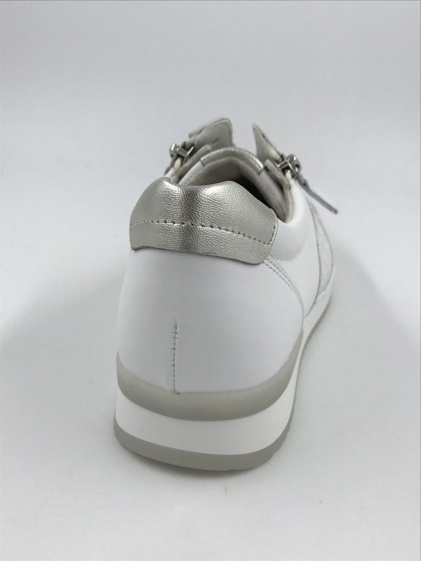 Gab dam runner led wit (83.420.21 nappa/flecht wit/perla F) - Stiletto Schoenen (Oudenaarde)