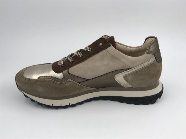 Gab dam runner nub taupe/goud (56.378.82 samt/foulard puder/cacao) - Stiletto Schoenen (Oudenaarde)