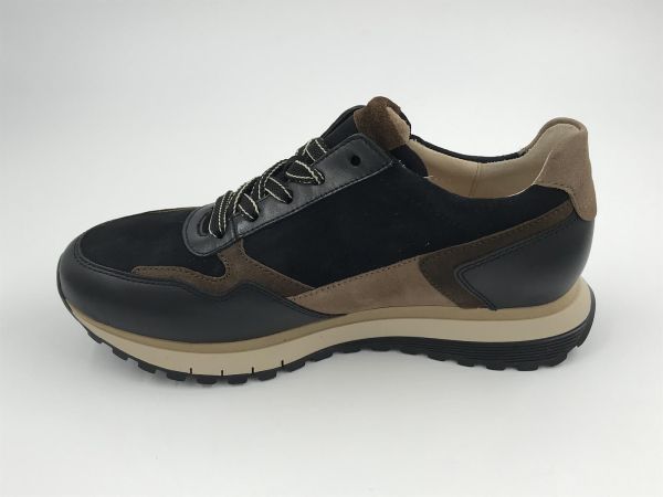 Gab dam runner nub zwart/goud (56.378.67 samt/foulard zw/whisky/gold) - Stiletto Schoenen (Oudenaarde)