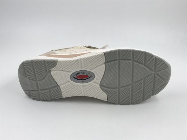 Gab dam runner rolling mesh/led ecru/bei (86.878.33 vel/mesh/nappa oasi/ivory rolling) - Stiletto Schoenen (Oudenaarde)