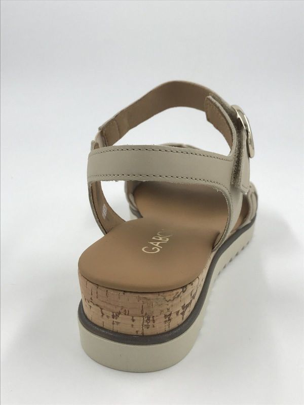 Gab dam sand led beige/metallic (82.758.65 foulard met beige G) - Stiletto Schoenen (Oudenaarde)