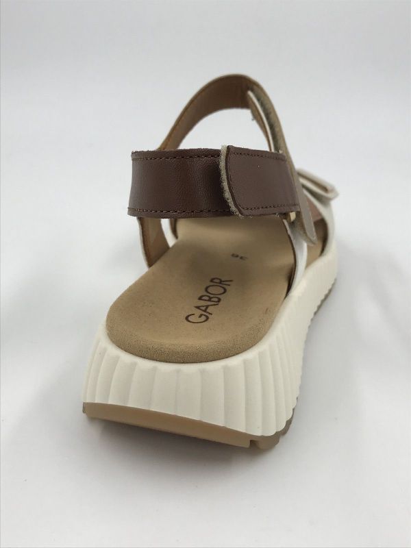 Gab dam sand led ecru/platino (84.582.20 cervo/lamnap/met latte/nougat F) - Stiletto Schoenen (Oudenaarde)