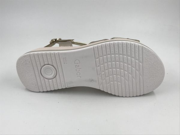 Gab dam sand led metallic perlato (82.743.83 satin met puder/platino G) - Stiletto Schoenen (Oudenaarde)