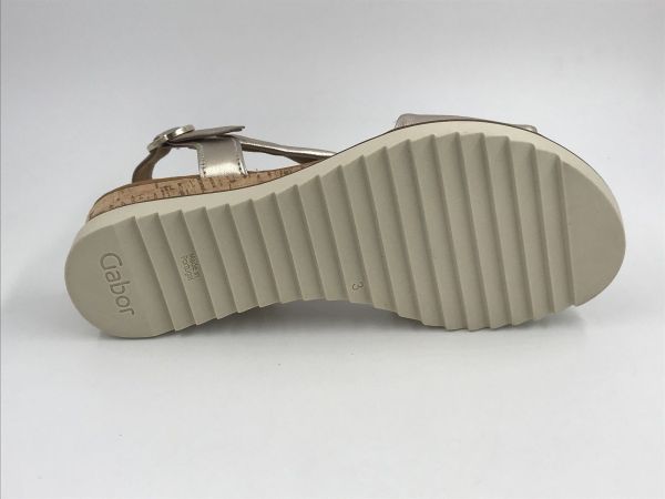 Gab dam sand led metallic platino (62.751.82 satin met puder/genua G) - Stiletto Schoenen (Oudenaarde)