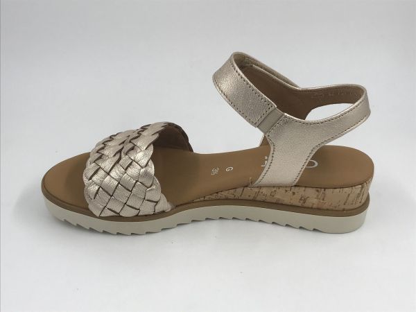 Gab dam sand led metallic platino (62.759.89 idra metallic platino/Genua G) - Stiletto Schoenen (Oudenaarde)