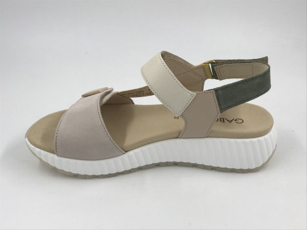 Gab dam sand led wit/geel (84.582.11 dreamve/nappa/cervo F) - Stiletto Schoenen (Oudenaarde)