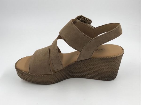 Gab dam sand sleehak suède bruin (84.771.14 samtchevr peanut F) - Stiletto Schoenen (Oudenaarde)