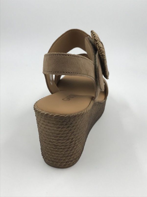 Gab dam sand sleehak suède bruin (84.771.14 samtchevr peanut F) - Stiletto Schoenen (Oudenaarde)