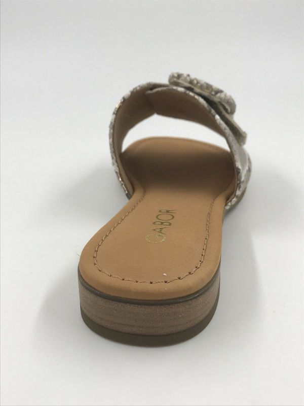Gab dam slipper led snake (82.791.81 snake supreme sage goud G) - Stiletto Schoenen (Oudenaarde)