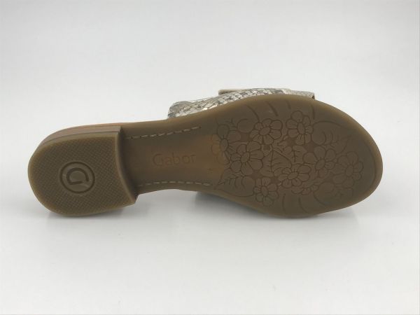 Gab dam slipper led snake (82.791.81 snake supreme sage goud G) - Stiletto Schoenen (Oudenaarde)