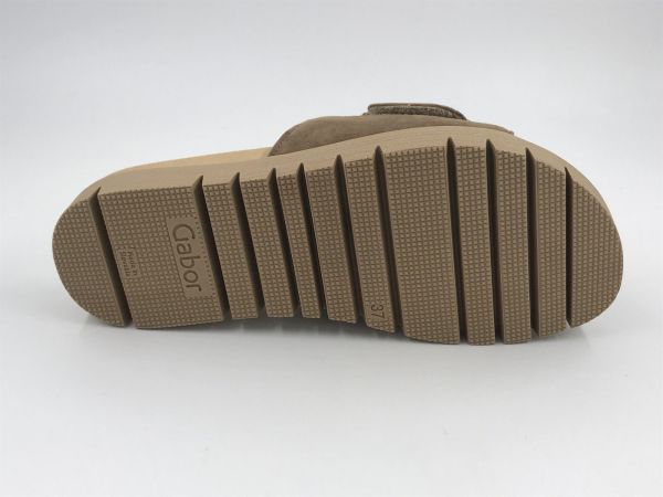 Gab dam slipper suède camel (83.742.14 samtchevreau peanut F) - Stiletto Schoenen (Oudenaarde)
