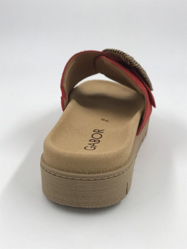 Gab dam slipper suède oranje (83.742.15 dreamvelour chilli F) - Stiletto Schoenen (Oudenaarde)