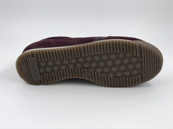 Gab dam sneaker led bordeaux (6025.02.002 samtch/cobra/cervo mulberry/dark rose) - Stiletto Schoenen (Oudenaarde)