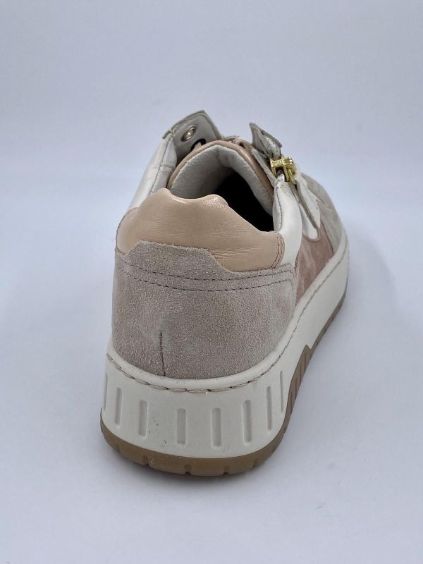 Gab dam sneaker led/suède wit/beige (26.538.60 leest H dreamvelour wit/beige) - Stiletto Schoenen (Oudenaarde)