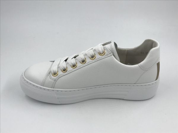 Gab dam sneaker led wit (86.465.51 cervo/metal wit/platino G) - Stiletto Schoenen (Oudenaarde)