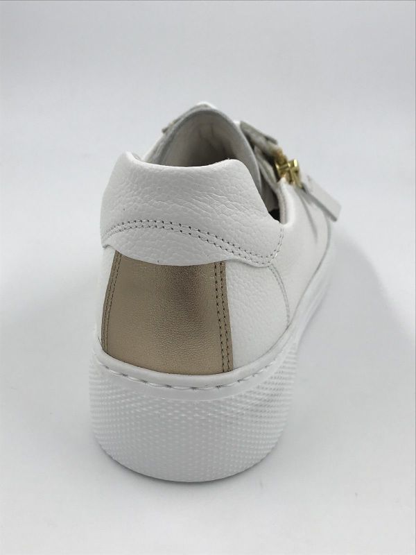 Gab dam sneaker led wit (86.465.51 cervo/metal wit/platino G) - Stiletto Schoenen (Oudenaarde)