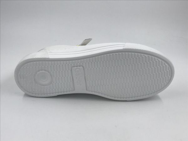 Gab dam sneaker led wit (86.465.51 cervo/metal wit/platino G) - Stiletto Schoenen (Oudenaarde)