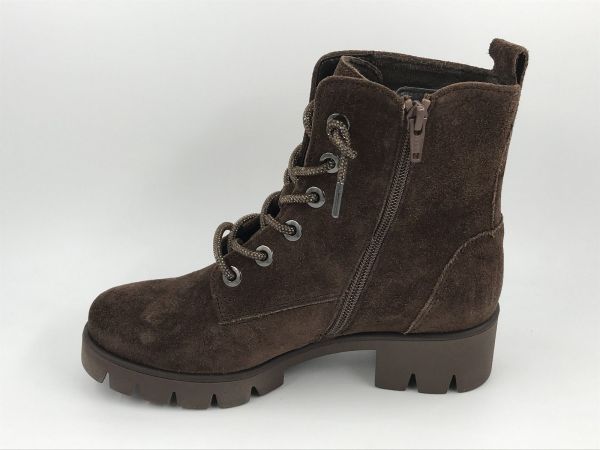 Gab2 dam bot suède cacao (8018.02.008 dreamvelour flausch, cacao la strass) - Stiletto Schoenen (Oudenaarde)