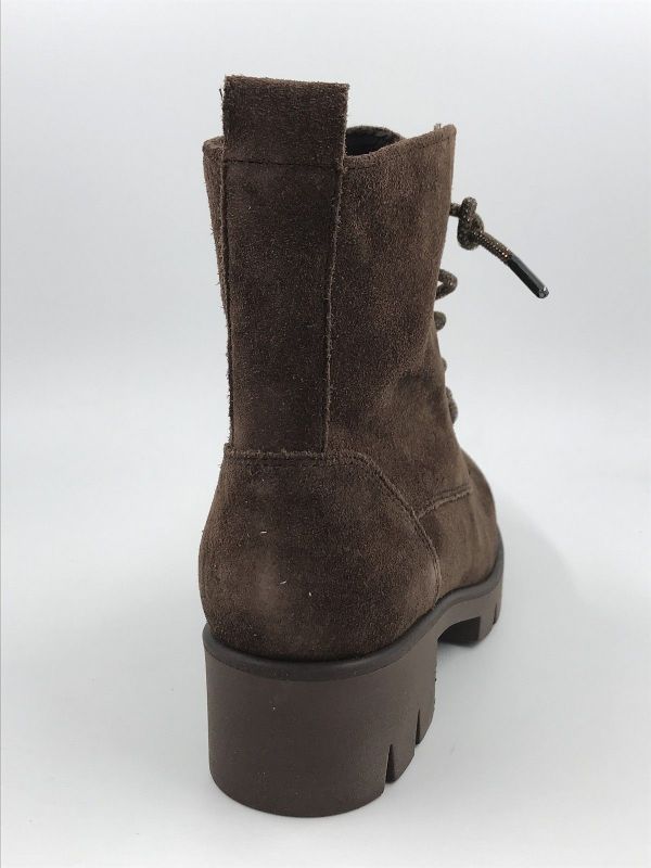 Gab2 dam bot suède cacao (8018.02.008 dreamvelour flausch, cacao la strass) - Stiletto Schoenen (Oudenaarde)