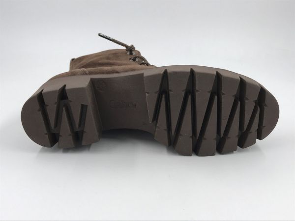 Gab2 dam bot suède cacao (8018.02.008 dreamvelour flausch, cacao la strass) - Stiletto Schoenen (Oudenaarde)