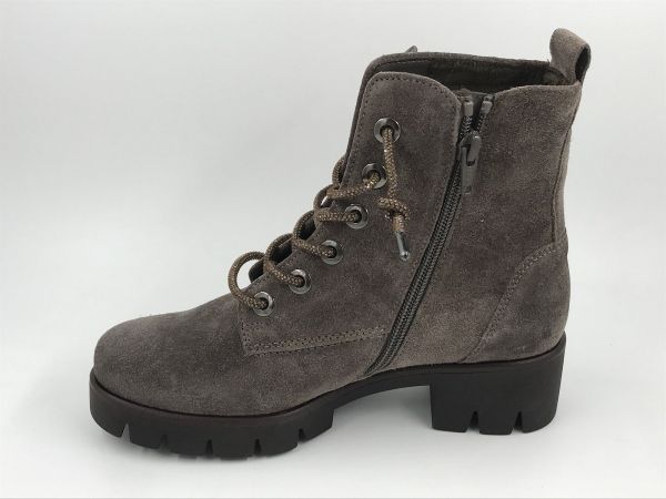 Gab2 dam bot suède taupe (8018.02.007 dreamvelour flausch, taupe la strass) - Stiletto Schoenen (Oudenaarde)