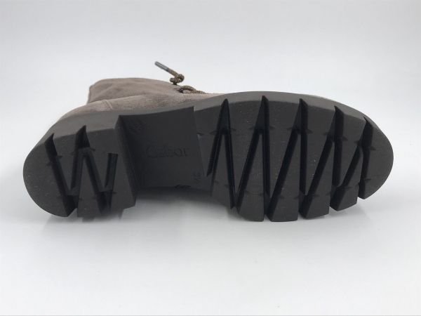 Gab2 dam bot suède taupe (8018.02.007 dreamvelour flausch, taupe la strass) - Stiletto Schoenen (Oudenaarde)