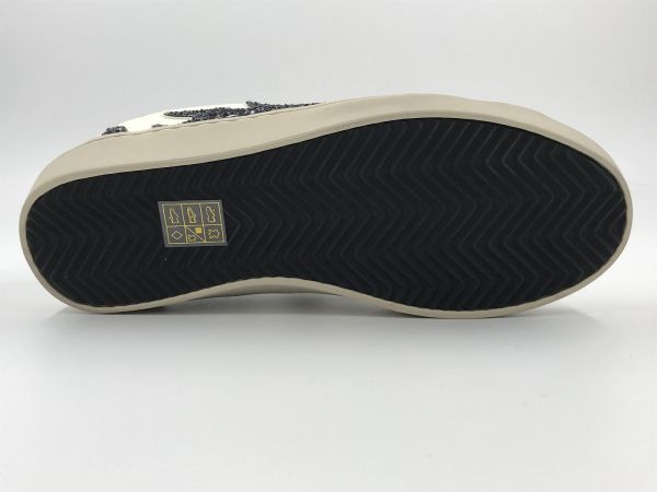 Gamin sneaker wit/groen (D0137S10-K-GMN plomo gun metal) - Stiletto Schoenen (Oudenaarde)