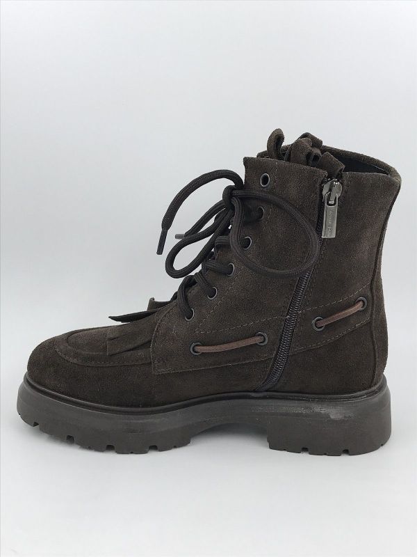 Pisati dam bott suède bruin (B101 crosta Moro) - Stiletto Schoenen (Oudenaarde)