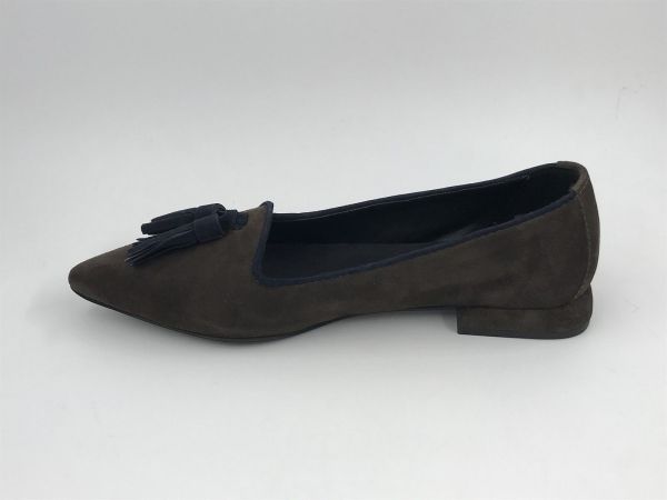 Pisati dam moc suède bruin/blauw (skye camoscio moro/blu) - Stiletto Schoenen (Oudenaarde)