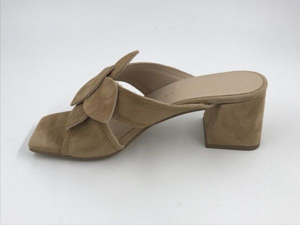 Pisati dam slipper suède cuoio (iliana cam cuoio) - Stiletto Schoenen (Oudenaarde)