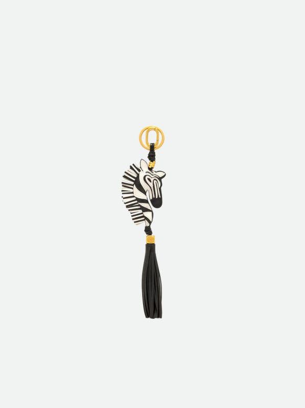 Gianni Chia bagcharm bianco/nero (charm/PC zebra03 bianco-nero) - Stiletto Schoenen (Oudenaarde)
