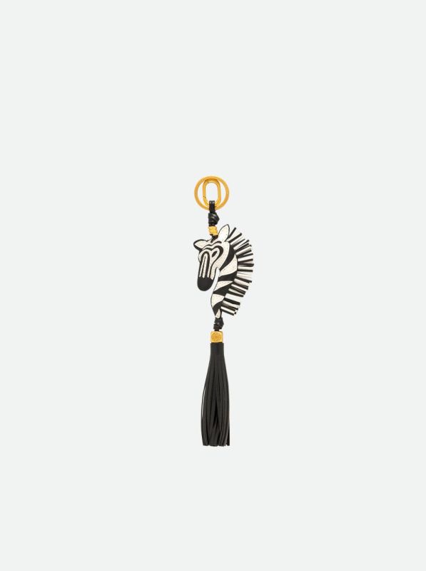 Gianni Chia bagcharm bianco/nero (charm/PC zebra03 bianco-nero) - Stiletto Schoenen (Oudenaarde)