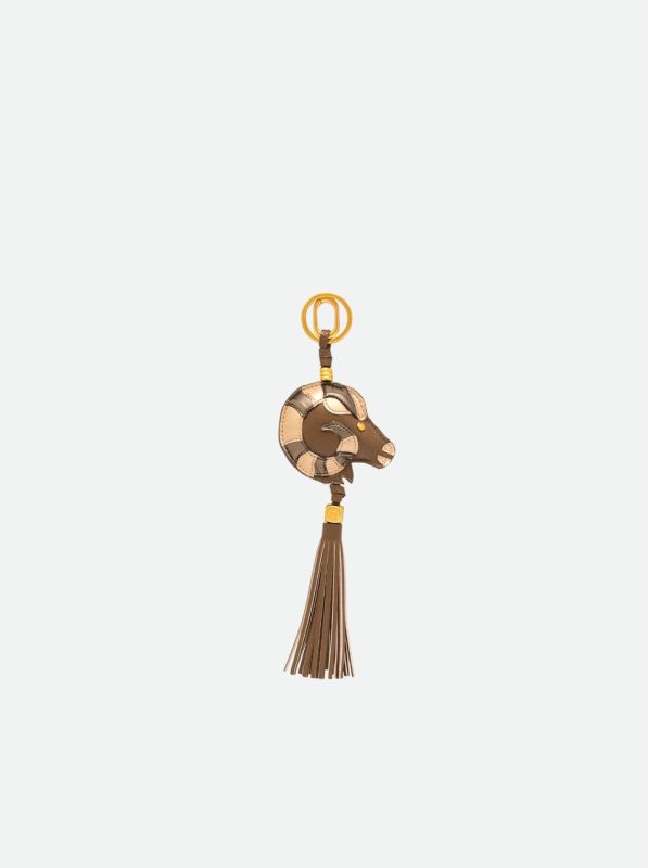 Gianni Chia bagcharm brons (charm/PC ariete06 bronze) - Stiletto Schoenen (Oudenaarde)