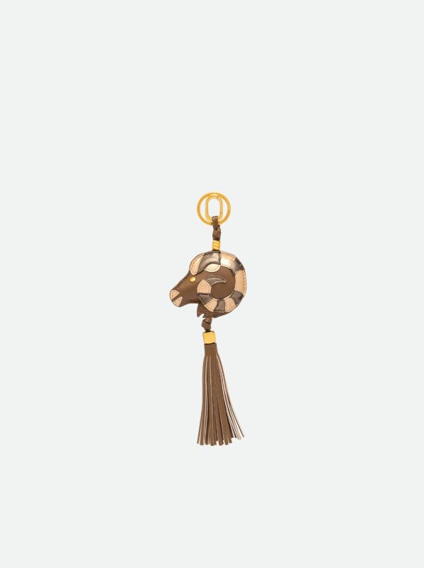 Gianni Chia bagcharm brons (charm/PC ariete06 bronze) - Stiletto Schoenen (Oudenaarde)