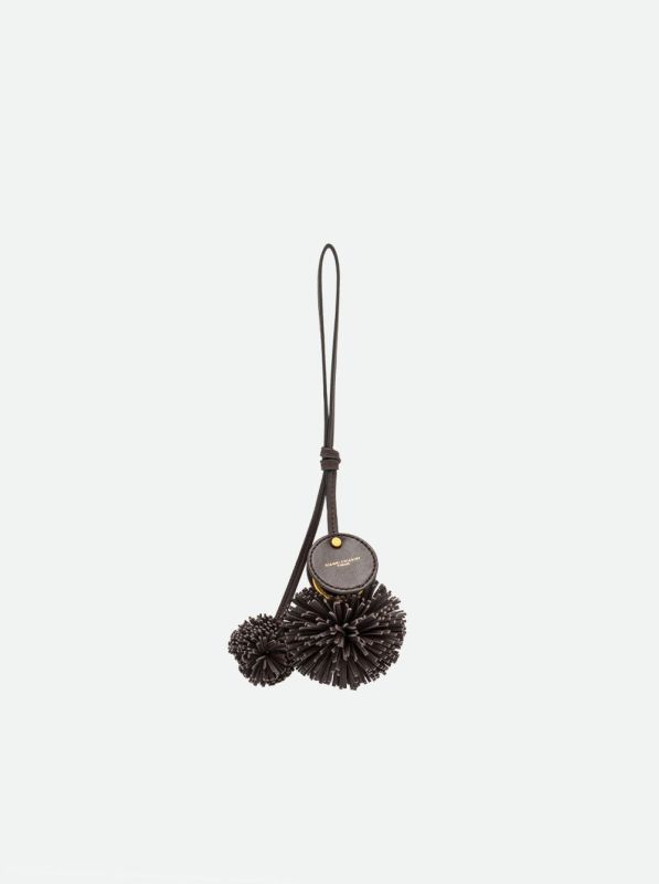 Gianni Chia bagcharm bruin (charm/PC pompom09 espresso) - Stiletto Schoenen (Oudenaarde)