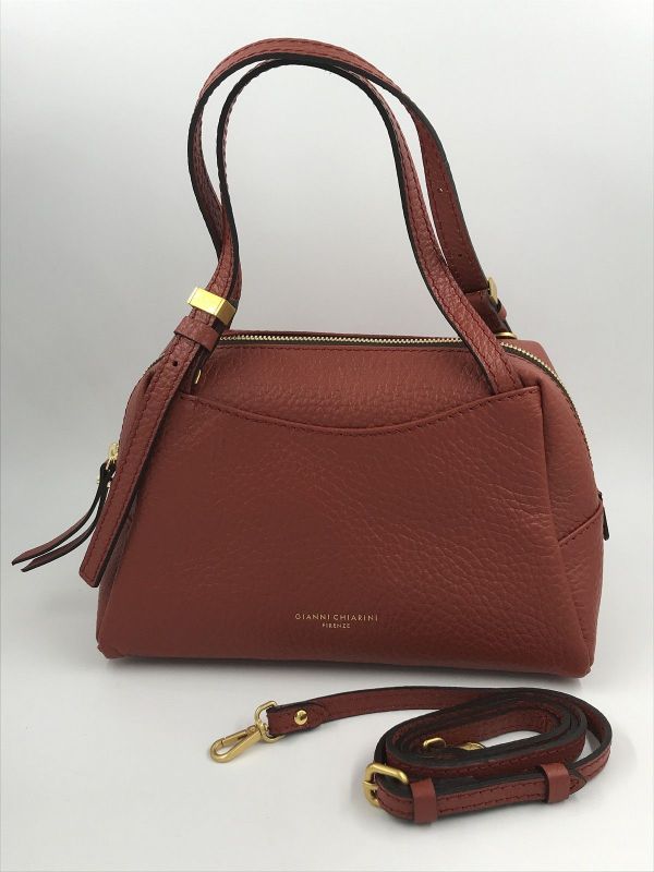 Gianni Chia handtas brick red (Dea/BS 11525-14049- brick red) - Stiletto Schoenen (Oudenaarde)