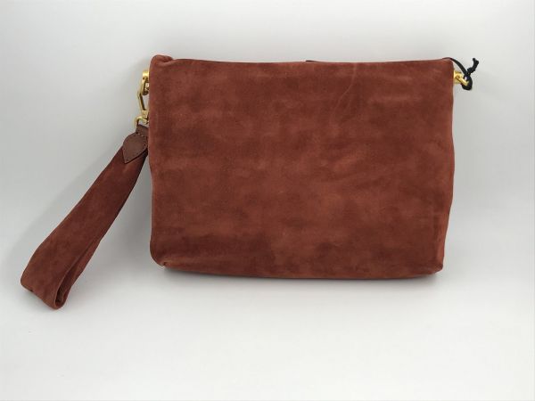 Gianni Chia handtas brick suède (Brenda/BS 12045-14049 brick red) - Stiletto Schoenen (Oudenaarde)