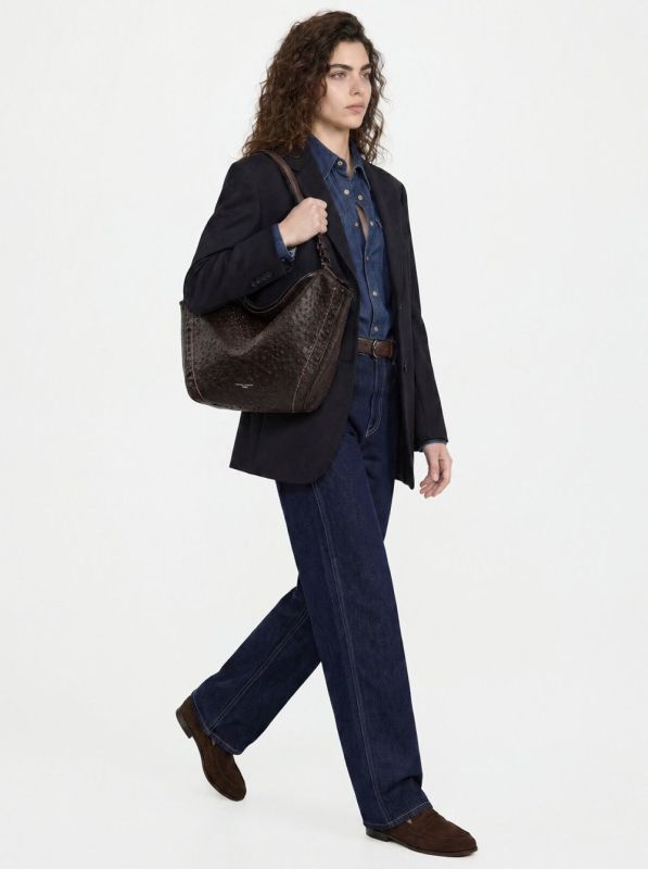 Gianni Chia handtas bruin (Bloom/BS12736 espresso) - Stiletto Schoenen (Oudenaarde)