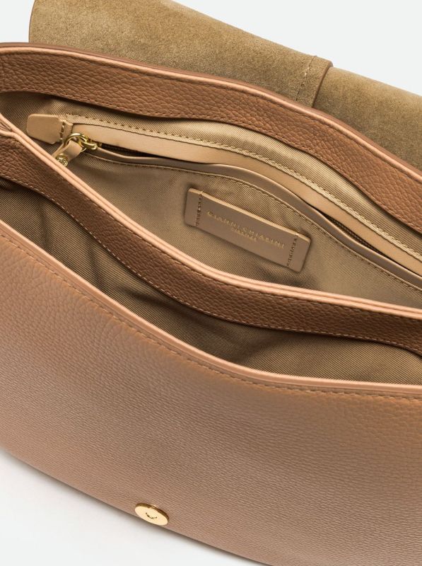 Gianni Chia handtas caramel (Helena round BS 6037 COMM GRN NAOP clay) - Stiletto Schoenen (Oudenaarde)