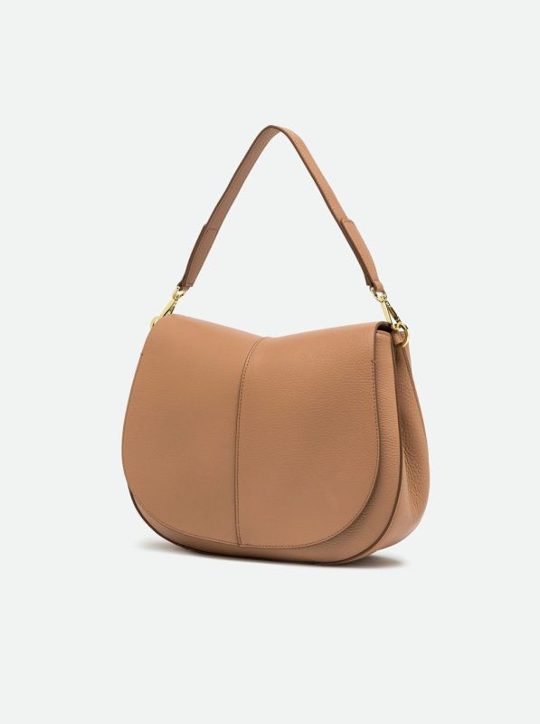 Gianni Chia handtas caramel (Helena round BS 6037 COMM GRN NAOP clay) - Stiletto Schoenen (Oudenaarde)