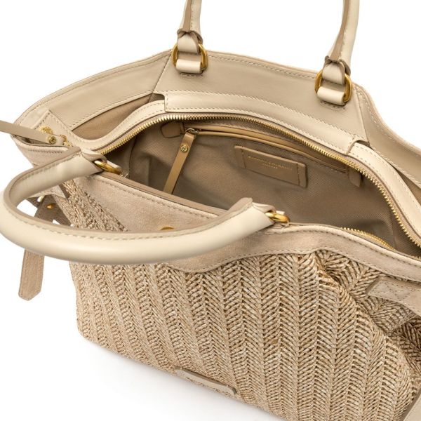 Gianni Chia handtas ecru (Claudette BS 11901 COMM PGLSPG 211 sabbia) - Stiletto Schoenen (Oudenaarde)