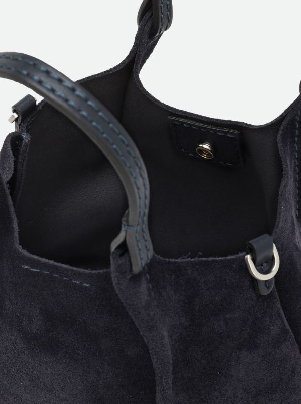 Gianni Chia handtas suède blauw (Dua/BS 9798 notturno) - Stiletto Schoenen (Oudenaarde)