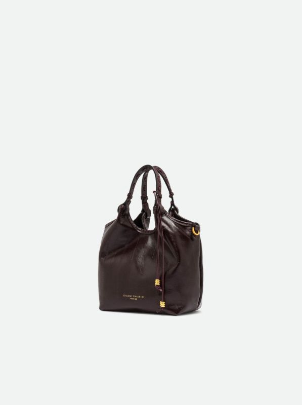 Gianni Chia handtas led bordeaux (Dua/BS 12678 antique ruby) - Stiletto Schoenen (Oudenaarde)