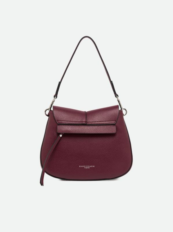 Gianni Chia handtas led bordeaux (helena round/BS 9036 antique ruby) - Stiletto Schoenen (Oudenaarde)