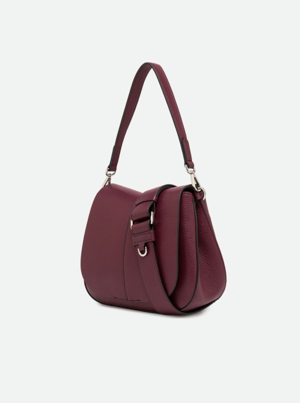 Gianni Chia handtas led bordeaux (helena round/BS 9036 antique ruby) - Stiletto Schoenen (Oudenaarde)