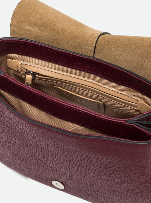 Gianni Chia handtas led bordeaux (helena round/BS 9036 antique ruby) - Stiletto Schoenen (Oudenaarde)