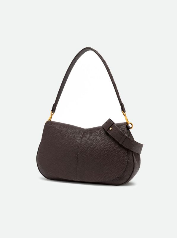 Gianni Chia handtas led bruin (helena round/BS 12718 espresso) - Stiletto Schoenen (Oudenaarde)