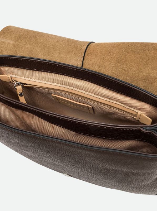 Gianni Chia handtas led bruin (helena round/BS 9036 espresso) - Stiletto Schoenen (Oudenaarde)