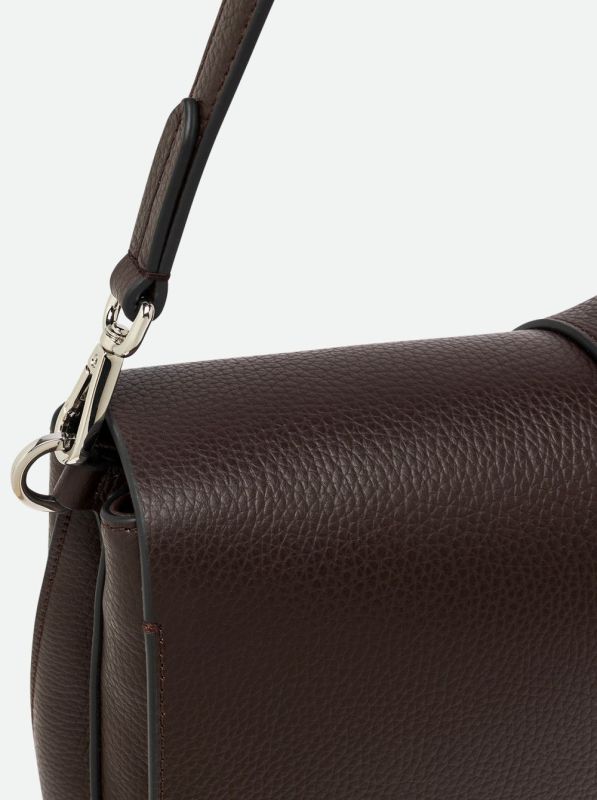 Gianni Chia handtas led bruin (helena round/BS 9036 espresso) - Stiletto Schoenen (Oudenaarde)