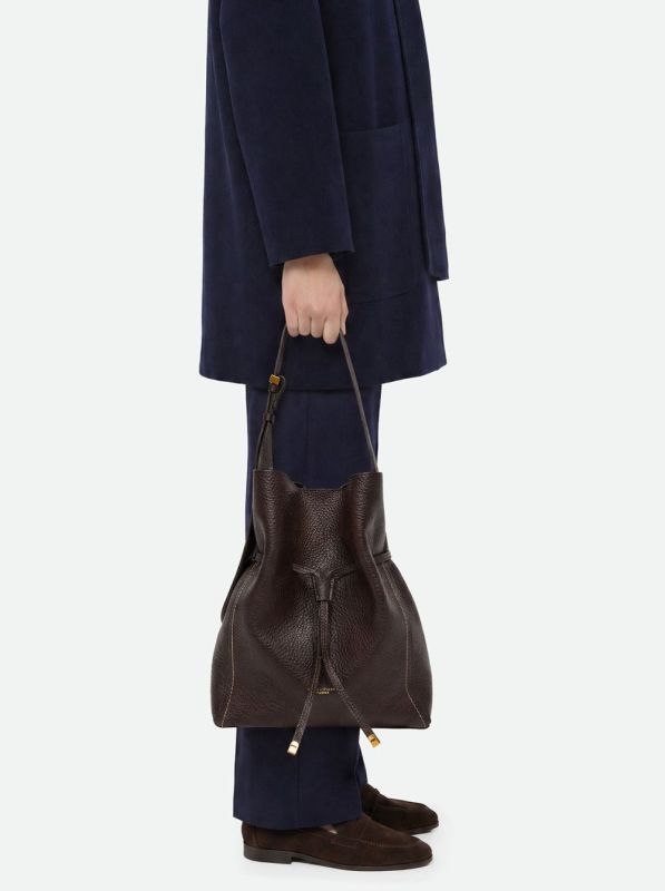 Gianni Chia handtas led bruin (sienna/BS 11787 espresso) - Stiletto Schoenen (Oudenaarde)